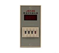 JS14S - Relè temporale AC 220 V/380 V con display digitale, relè di ritardo programmabile regolabile, presa a 11 pin per industria e illuminazione, grigio (AC380 V)