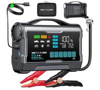 JS3 3250A Avviatore con Compressore d'Aria 160 PSI, Booster per Batteria Auto 12V con Display da 9", Power Bank con Ricarica Rapida 65W, Luce LED 400 Lumen - per Motori Benzina 10 L/Diesel 8 L