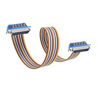 JSADZKJ Cavo di prolunga seriale DB25 Cavo seriale RS232 maschio-maschio connettore D-SUB 25 pin Cavo seriale RS232 diritto-attraverso per computer stampante 1.6FT/50CM