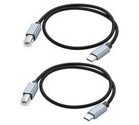 JSADZKJ Cavo stampante da USB C a USB B Cavo di prolunga da tipo B a tipo C 2.0 Cavo di interfaccia MIDI USB tipo B maschio ad alta velocità per stampante,scanner,fax,tastiera Midi,0.5M/1.65Ft