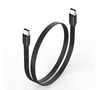 JSADZKJ Cavo USB tipo C piatto per Carplay,cavo OTG USB-C maschio-maschio a 90 gradi,cavo dati Android Auto tipo C extra flessibile per auto-1,64piedi (Angolo Retto)