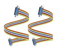 JSADZKJ DB15 RS232 Cavo di prolunga seriale da maschio a femmina D-SUB a 15 pin Cavo dritto passante 1,6FT DB15 Cavo seriale per computer stampanti scanner 2 pezzi (Maschio/Maschio)