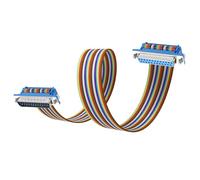 JSADZKJ DB25 Cavo di prolunga seriale RS232 da maschio a femmina D-SUB 25-Pin Connettore RS232 seriale diritto attraverso il cavo per computer stampante MODEM 1.6FT/50CM
