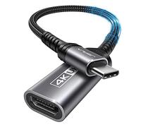 JSAUX Adattatore da USB C a HDMI 4K, Adattatore da USB Tipo C/Thunderbolt 3 a HDMI Compatibile con MacBook Pro/Air, Dell XPS 15/13, Samsung Galaxy Note 20/S20/S10/S9, Surface Pro 7-Grigio