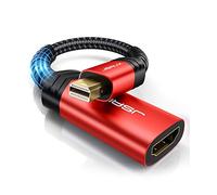JSAUX-Adattatore Mini DisplayPort a HDMI, 1080P @60Hz Mini DP (per Thunderbolt) maschio a HDMI femmina, convertitore con MacBook Air/Pro,iMac,Mac Mini,Microsoft Surface Pro 3/4 -rosso