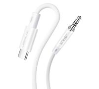 JSAUX Cavo da USB C a 3,5mm jack 1m, Adattatore USB C a 3,5 mm Audio Aux Cavo Cuffia Stereo Auto Compatibile con iPhone 15 Pro Max/15 Pro/15 Plus/15, Samsung Galaxy S23 S22 Ultra, Huawei P40-Bianco