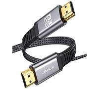 JSAUX Cavo HDMI 4K 2meter, cavo piatto cavo HDMI 2.0 nylon intrecciato supporto 4K@60Hz 3D HDR UHD 2160p 1080p Ethernet ARC - Cavo HDMI per lettore Blu-Ray/ PS3/ PS4/ Netfix/Fire TV/Screen, colore