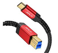JSAUX Cavo USB 3.0 B maschio a USB 2 m USB 3 Tipo B Cavo in nylon Briaded compatibile con docking station, driver rigidi esterni, scanner e altro ancora