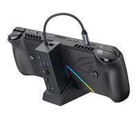 JSAUX Docking Station per ROG Xbox Ally X (2025)/ROG Ally X/ROG Ally X/Steam Deck/Legion Go, Dock 6 in 1 con HDMI 4K@120Hz, Ethernet Gigabit, USB-A e USB-C 3.2 Gen 1, ricarica 100W - HB0609 nero