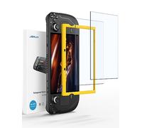JSAUX Pellicola Compatible con Steam Deck LCD & OLED [2 Pezz], Vetro Temperato Copertura a Schermo Intero, Facile da Installare con il Telaio di Guida (Versione Aggiornata)