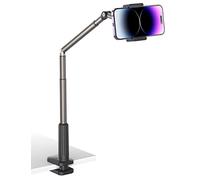 JSAUX Supporto per telefono per scrivania e letto, supporto flessibile per telefono universale 360 pigro lungo braccio morsetto clip supporto per telefono per tavolo comodino compatibile con iPhone 14