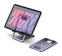 JSAUX Supporto universale per tablet, portatile, pieghevole, compatibile con iPad Mini, Samsung Galaxy Tab, Kindle, Steam Deck OLED, Switch, ROG Ally X, iPhone e altri tablet, grigio