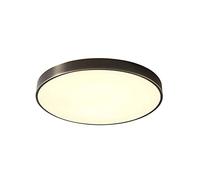 JSBDPHW Moderna Semplice Lampada da Soffitto Rotonda Nera in Rame Pieno, Plafoniera da Incasso A LED, 3 Temperature di Colore, Apparecchio di Illuminazione per L'arredamento della Camera da Letto