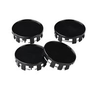 JSCARLIFE - 4 coprimozzo centrali per pneumatici, con 10 clip, diametro da 54 mm, colore nero, per auto e veicoli