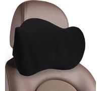 JSCARLIFE Cuscino poggiatesta per auto, in memory foam, per alleviare il dolore al collo, design ergonomico a forma di U, morbido cuscino da viaggio per riposare in ufficio e guidare a lungo termine