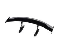 JSCARLIFE Mini alettone universale per auto, piccolo spoiler modificato per auto, decorazione per coda posteriore (nero)