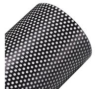 JSCARLIFE ST-F731-28 - Pellicola in vinile perforata unidirezionale nera per la privacy, per la privacy, per la privacy, per la privacy della stanza, decorazione per porte in vetro e ufficio, 50 cm x