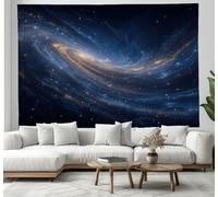 JSCWDET Arazzo Da Parete La Scena Del Vasto Universo Tapestry Wall Hanging Con Galassia A Spirale,Utilizzato In Camera Da Letto,Soggiorno,Copriletto,Decorazione Murale,150 x 130 cm