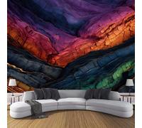 JSCWDET Carta Da Parati Panoramica In Seta, 150L × 105A Cm, Formazioni Rocciose, Per Soggiorno Camera Ristorante Camera Dei Bambini E Decorazione Da Parete,Rosso