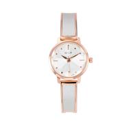 JSDDE Orologio da polso da donna, elegante, design senza tempo, orologio da donna, orologio analogico al quarzo, bianco