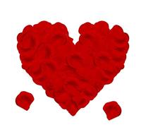 Jsdoin 1200 pezzi Petali di Rosso, Petali di Rosso Artificiali - Matrimonio, San Valentino, Centro Tavola, Compleanno, Atmosfera Romantica