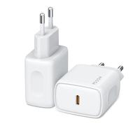 Jsdoin, adattatore USB C da 25 W, confezione da 2 caricabatterie USB C PD 3.0, adattatore di potenza, compatibile con iPhone 16/15/14/13/12/11 Pro Max/SE, iPad, AirPods, Samsung