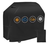 Jsdoin Barbecue Cover Antitempo Cappotto Barbecue, Cappotto Barbecue, Copertura Barbecue con Klettverschluss e Bracciolo, Impermeabile, Antipolvere, Antivento, UV Resistente e Lacrima (145x61x117cm)