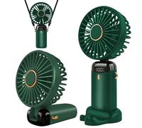 Jsdoin Mini ventilatore portatile ricaricabile tramite USB 5 velocità a batteria