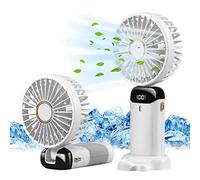 Mini ventilatore portatile ricaricabile tramite USB 5 velocità a batteria