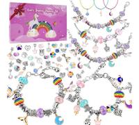 Jsdoin Regalo unicorno per ragazze, braccialetto fai da te, gioielli fai da te, regali per ragazze e ragazze, adolescenti, bambini, giocattoli, regalo di compleanno, età 6, 7, 8, 9, 10, 11, 12