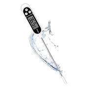 Jsdoin Termometro da Cucina Digitale a Lettura Istantanea con Sonda Lunga e Display LCD, Termometro Alimentare per Barbecue Carne Latte Olio Acqua