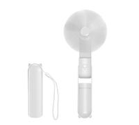 Jsdoin Ventilatore Portatile, 3 Velocità Ricaricabile Ventilatore Tascabile con Banca di potere, Cordino, Mini Ventilatore per Casa, Ufficio, Viaggi e all’aperto (Bianco)