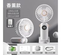 Jsdoin Ventilatore portatile, mini ventilatore portatile con display a LED, impostazioni a 5 velocità e ventole appese al collo ricaricabili per ufficio a casa da viaggio all'aperto estivo