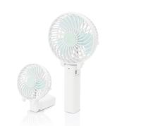 Jsdoin Ventilatore portatile, Ventilatore portatile ricaricabile tramite USB con mini ventilatore da tavolo pieghevole a 3 velocità Ventole silenziose per raffreddamento da tavolo per interni (Bianco)