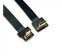 Jser 90 gradi fino ad angolo FPV micro HDMI maschio a Mini HDMI FPC cavo piatto 20 cm per GoPro Multicopter fotografia aerea Jser