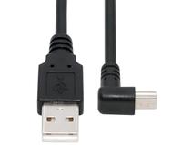JSER Cavo dati e alimentazione Mini USB 2.0 Tipo B 5 pin maschio angolato a 90 gradi a USB 2.0 maschio Tipo A, lunghezza 50 cm, per fotocamera, GPS, MP3 e MP4