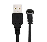 JSER Cavo dati e alimentazione Mini USB 2.0 Tipo B 5 pin maschio angolato a 90 gradi a USB 2.0 maschio Tipo A, lunghezza 150 cm, per fotocamera, GPS, MP3 e MP4