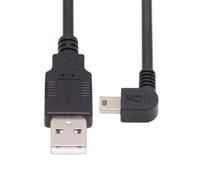 JSER Cavo di alimentazione e dati Mini USB Tipo B a 5 pin maschio ad angolo retto (90°) - USB 2.0 maschio, 180 cm