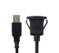 JSER Cavo di prolunga USB 2.0 per cruscotto auto, impermeabile, 1 m