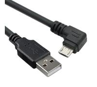 JSER Cavo di ricarica dati Micro USB 2.0 tipo 5 pin a 90 gradi ad angolo retto a USB 2.0 tipo A 480 Mbps per telefono, tablet, computer, fotocamera (150 cm)