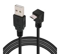 JSER Cavo di ricarica dati Up Angled 90 gradi Micro USB 2.0 tipo 5 pin a USB 2.0 tipo A 480 Mbps per telefono tablet computer fotocamera (150 cm)