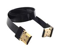 JSER CYFPV - Cavo piatto FPV HDMI maschio ad angolo fino 90D HDMI maschio HDTV FPC per FPV HDTV Multicopter Fotografia aerea (0,5 m)