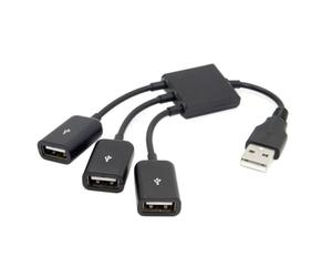 Jser USB 2.0 a 3 porte Hub cavo di alimentazione Bus per MacBook notebook PC e mouse & Flash Disk