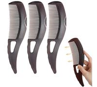 JSGBZK 3 pettini antiforfora, pettine per cuoio capelluto, per la rimozione della forfora, per vari tipi di capelli e popolazioni, protegge il cuoio capelluto, design cavo, facile da pulire