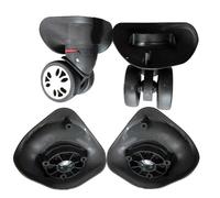 JSGHGDF 1 Paia A08 Bagagli Valigia Ruota Accessori di Riparazione Portatile Viaggio Bagagli Sostituzione per Donne Uomini, Piccolo nero.