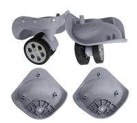 JSGHGDF 1 paio di ruote di ricambio per valigie A79, accessori di riparazione, ruote silenziose per borsa da viaggio, Grigio chiaro, L