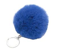 JSGHGDF 1 Pz Poms Portachiavi Pompon Faux Puff Portachiavi per Ragazze Donne Borsa Ciondolo Charm Gioielli Accessori, Zaffiro