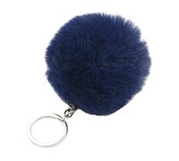 JSGHGDF 1 Pz Poms Portachiavi Pompon Faux Puff Portachiavi per Ragazze Donne Borsa Ciondolo Charm Gioielli Accessori, Marina Militare