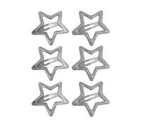 JSGHGDF 6pcs Moda Scintillante Cinque Punte Stella Forcine Dei Capelli Duckbill Clip Dolci Fermagli Dei Capelli di Moda Accessori Regali