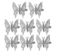 JSGHGDF 8Pieces Metal Will Move Simulazione Farfalla Clip Per Capelli Per Le Donne Ragazze Tornante Duckbill Clip Copricapo Gioielli Moda